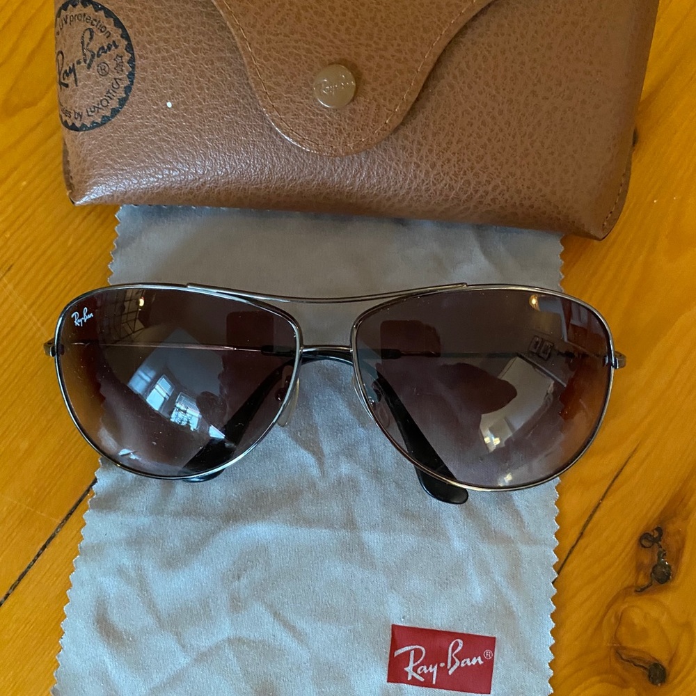 Brown Ray Ban Aviators